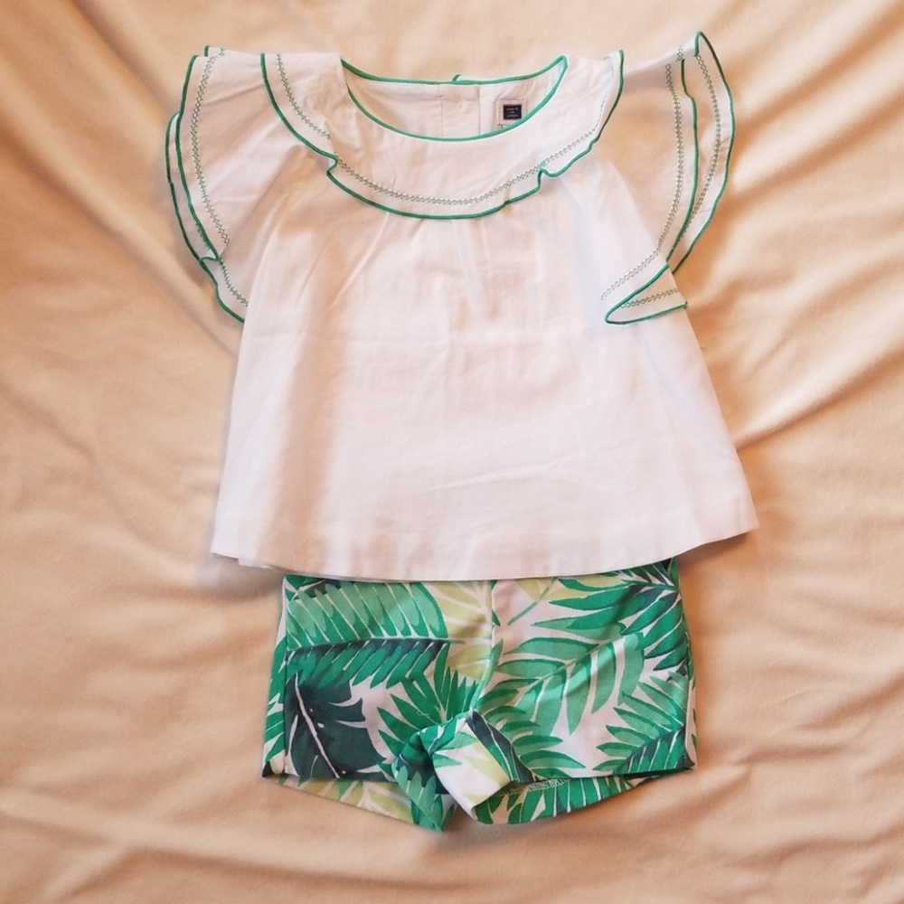 Janie and Jack top and shorts